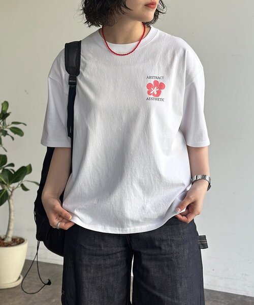 CPCM(シーピーシーエム)の「フラワープリントT(Tシャツ/カットソー・メンズ・ホワイト系その他/ホワイト系その他2/ホワイト・MEDIUM/LARGE)」の21枚目の写真