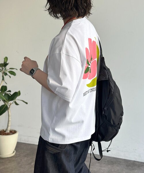 CPCM(シーピーシーエム)の「フラワープリントT(Tシャツ/カットソー・メンズ・ホワイト系その他/ホワイト系その他2/ホワイト・MEDIUM/LARGE)」の22枚目の写真