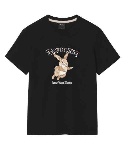 OKSTAR(オクスター)の「バウンスバニーバンファルティ(Tシャツ/カットソー・レディース・グレー/ネイビー/ダークグリーン/ライトグレー/ダークブルー/ライトベージュ/ブラック/ダークグレー/カーキ/クリーム/ホワイト・SMALL/MEDIUM/LARGE/X-LARGE/2XL/3XL/4XL)」の12枚目の写真