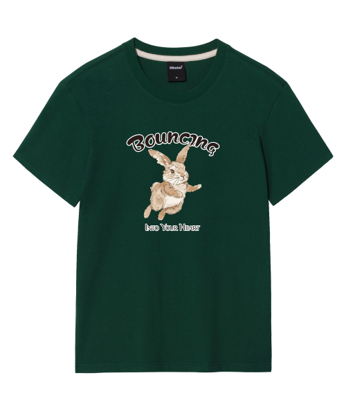 OKSTAR(オクスター)の「バウンスバニーバンファルティ(Tシャツ/カットソー・レディース・グレー/ネイビー/ダークグリーン/ライトグレー/ダークブルー/ライトベージュ/ブラック/ダークグレー/カーキ/クリーム/ホワイト・SMALL/MEDIUM/LARGE/X-LARGE/2XL/3XL/4XL)」の14枚目の写真