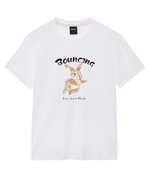 OKSTAR(オクスター)の「バウンスバニーバンファルティ(Tシャツ/カットソー・レディース・グレー/ネイビー/ダークグリーン/ライトグレー/ダークブルー/ライトベージュ/ブラック/ダークグレー/カーキ/クリーム/ホワイト・SMALL/MEDIUM/LARGE/X-LARGE/2XL/3XL/4XL)」の16枚目の写真