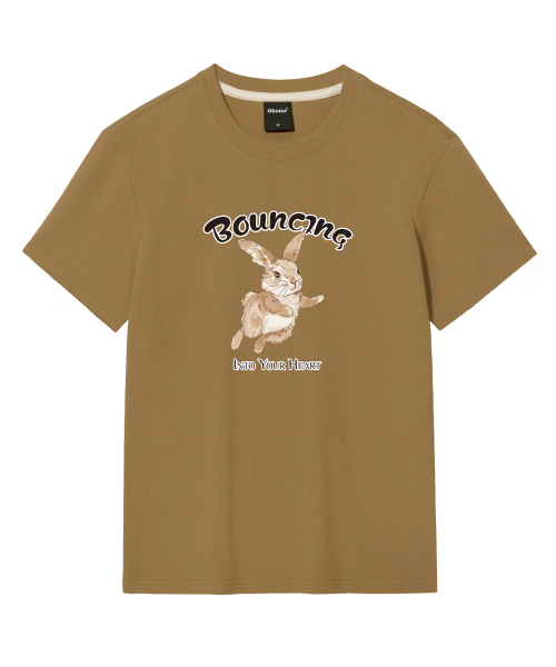 OKSTAR(オクスター)の「バウンスバニーバンファルティ(Tシャツ/カットソー・レディース・グレー/ネイビー/ダークグリーン/ライトグレー/ダークブルー/ライトベージュ/ブラック/ダークグレー/カーキ/クリーム/ホワイト・SMALL/MEDIUM/LARGE/X-LARGE/2XL/3XL/4XL)」の17枚目の写真