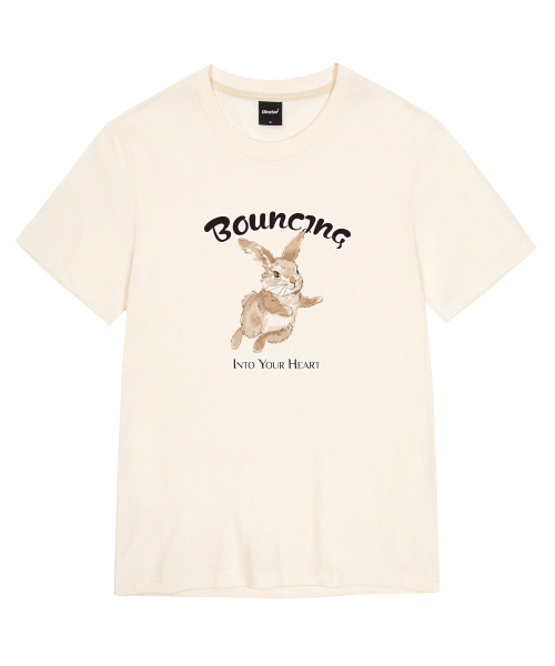 OKSTAR(オクスター)の「バウンスバニーバンファルティ(Tシャツ/カットソー・レディース・グレー/ネイビー/ダークグリーン/ライトグレー/ダークブルー/ライトベージュ/ブラック/ダークグレー/カーキ/クリーム/ホワイト・SMALL/MEDIUM/LARGE/X-LARGE/2XL/3XL/4XL)」の19枚目の写真