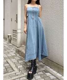 MURUA | デニムライクサイドカットワンピース 夏服(ワンピース)