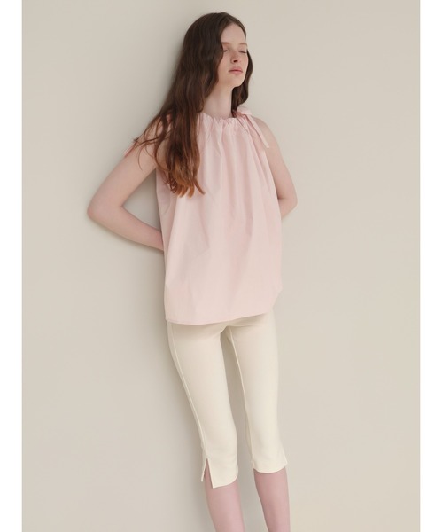 miies miim(ミーエスミーム)の「fairy ribbon blouse(シャツ/ブラウス・レディース・ピンク/アイボリー・FREE)」の1枚目の写真