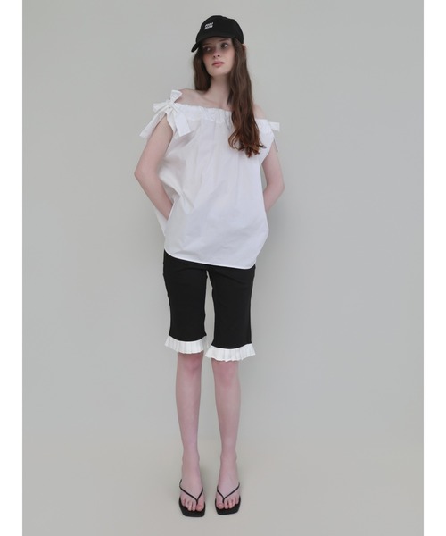 miies miim(ミーエスミーム)の「fairy ribbon blouse(シャツ/ブラウス・レディース・ピンク/アイボリー・FREE)」の11枚目の写真