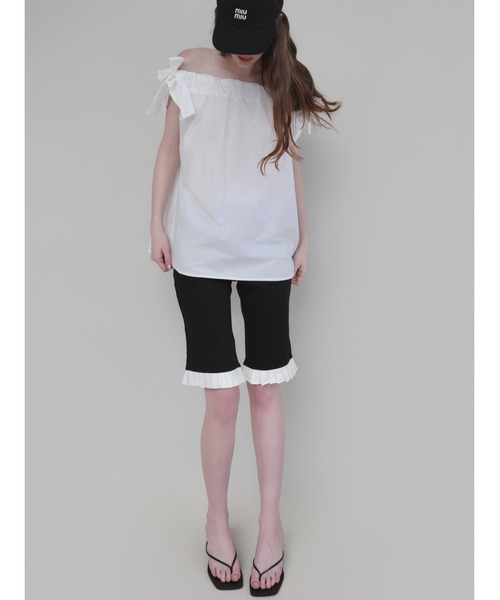 miies miim(ミーエスミーム)の「fairy ribbon blouse(シャツ/ブラウス・レディース・ピンク/アイボリー・FREE)」の12枚目の写真