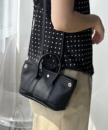 DouDou | フェイクレザーミニトートバッグ(ショルダーバッグ)