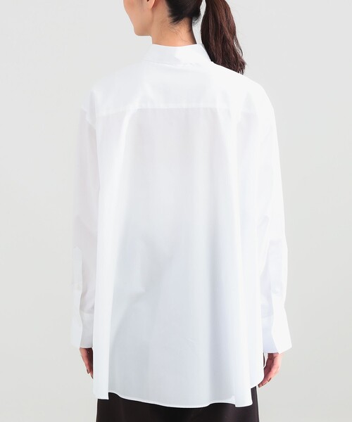 Demi-Luxe BEAMS（デミルクス ビームス）の「2WAY オーバーシャツ 26AW（シャツ/ブラウス・レディース・ホワイト/ストライプ/ネイビー・38/36）」の7枚目の写真