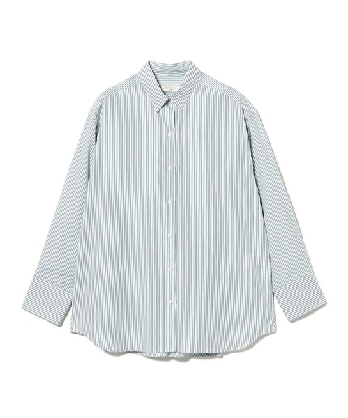 Demi-Luxe BEAMS（デミルクス ビームス）の「2WAY オーバーシャツ 26AW（シャツ/ブラウス・レディース・ホワイト/ストライプ/ネイビー・38/36）」の13枚目の写真