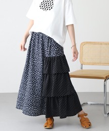 花柄ドットフリル切替えスカート 26SS