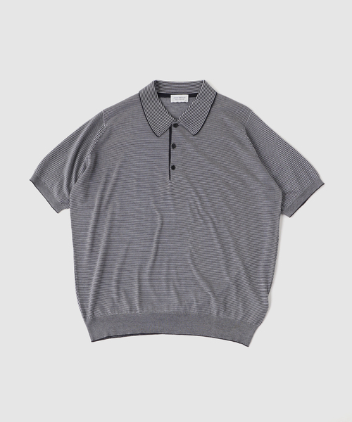 JOHN SMEDLEY(ジョンスメドレー)の「JOHN SMEDLEY / ジョンスメドレー ELVINS(ポロシャツ・メンズ・ネイビー・MEDIUM/X-LARGE/LARGE)」の1枚目の写真