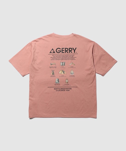 GERRY(ジェリー)の「GERRY バックプリントTシャツ(Tシャツ/カットソー・メンズ・ピンク/ホワイト/スミクロ・L/M/XL)」の3枚目の写真