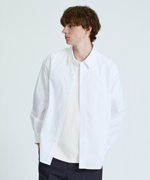 【JAMES FABRIC】サイドガゼット レギュラーカラーシャツ / オーバーサイズ