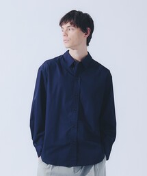 【JAMES FABRIC】サイドガゼット レギュラーカラーシャツ / オーバーサイズ