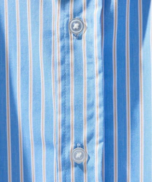 ABAHOUSE(アバハウス)の「【JAMES FABRIC】サイドガゼット レギュラーカラーシャツ / オーバーサイズ(シャツ/ブラウス・メンズ・ブルー/ダークネイビー/ホワイト・48/46)」の11枚目の写真