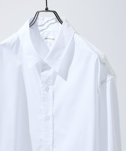 ABAHOUSE(アバハウス)の「【JAMES FABRIC】サイドガゼット レギュラーカラーシャツ / オーバーサイズ(シャツ/ブラウス・メンズ・ブルー/ダークネイビー/ホワイト・48/46)」の21枚目の写真