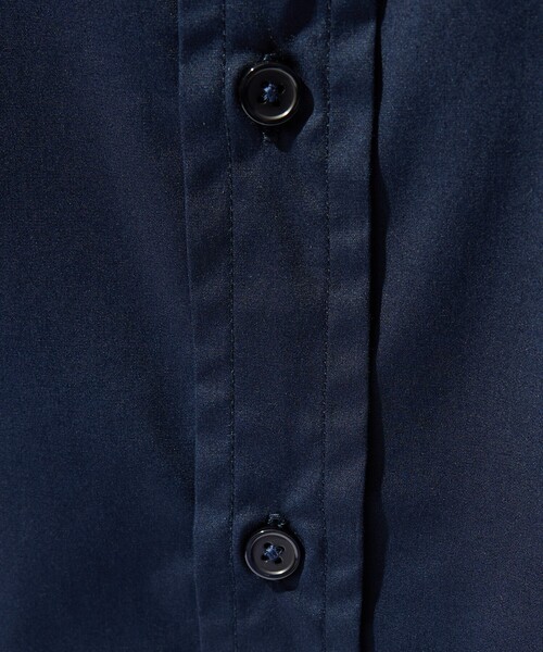 ABAHOUSE(アバハウス)の「【JAMES FABRIC】サイドガゼット レギュラーカラーシャツ / オーバーサイズ(シャツ/ブラウス・メンズ・ブルー/ダークネイビー/ホワイト・48/46)」の7枚目の写真