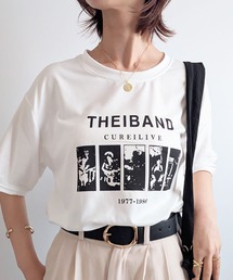 【ユニセックス】ヴィンテージ風 フォトプリント オーバーサイズTシャツ 半袖 ロゴT