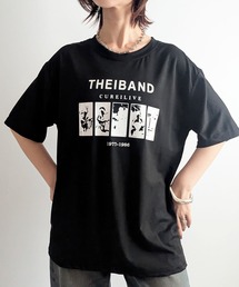 【ユニセックス】ヴィンテージ風 フォトプリント オーバーサイズTシャツ 半袖 ロゴT