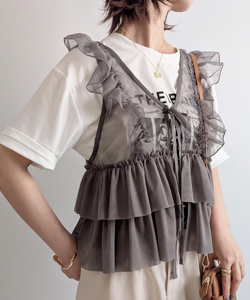 styiro（スタイロ）の「【ユニセックス】ヴィンテージ風 フォトプリント オーバーサイズTシャツ 半袖 ロゴT（Tシャツ/カットソー・レディース・ブラック/ホワイト・M/L）」の11枚目の写真