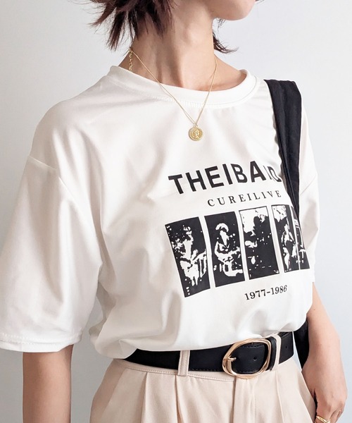 styiro（スタイロ）の「【ユニセックス】ヴィンテージ風 フォトプリント オーバーサイズTシャツ 半袖 ロゴT（Tシャツ/カットソー・レディース・ブラック/ホワイト・M/L）」の17枚目の写真