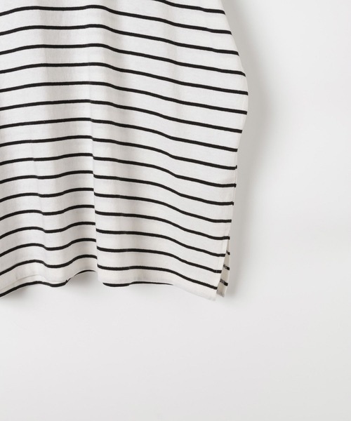 LEPSIM(レプシィム)の「バックベロアリボンフレンチスリーブ 885513(Tシャツ/カットソー・レディース・オフホワイト/ブラック/ホワイト×ブラック・FREE)」の21枚目の写真