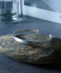 MILITARY(�~���^���[)�́yMAISON CLUB�zVintage Center Flat Bangle Silver925 KUN(�o���O��/���X�g�o���h)