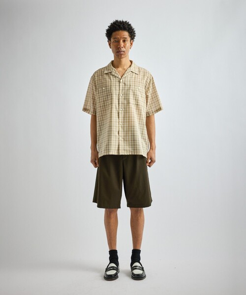 Saturdays NYC(サタデーズ ニューヨークシティ )の「Hester Tartan Check SS Shirt(シャツ/ブラウス・メンズ・ネイビー/ベージュ・S/M/L)」の7枚目の写真
