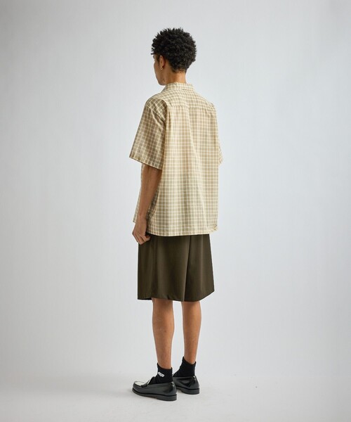 Saturdays NYC(サタデーズ ニューヨークシティ )の「Hester Tartan Check SS Shirt(シャツ/ブラウス・メンズ・ネイビー/ベージュ・S/M/L)」の9枚目の写真