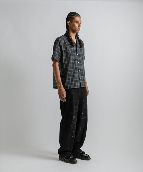 Saturdays NYC(サタデーズ ニューヨークシティ )の「Hester Tartan Check SS Shirt(シャツ/ブラウス・メンズ・ネイビー/ベージュ・S/M/L)」の11枚目の写真
