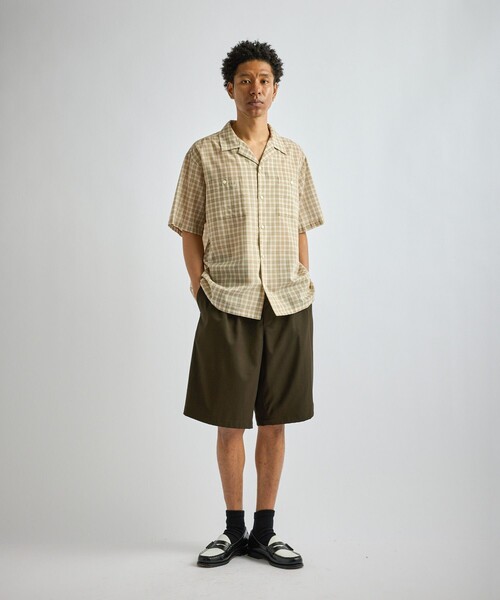 Saturdays NYC(サタデーズ ニューヨークシティ )の「Hester Tartan Check SS Shirt(シャツ/ブラウス・メンズ・ネイビー/ベージュ・S/M/L)」の13枚目の写真
