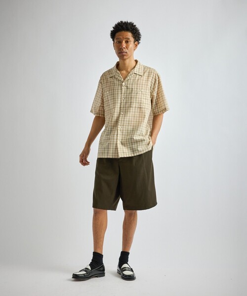 Saturdays NYC(サタデーズ ニューヨークシティ )の「Hester Tartan Check SS Shirt(シャツ/ブラウス・メンズ・ネイビー/ベージュ・S/M/L)」の15枚目の写真