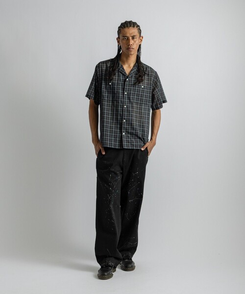Saturdays NYC(サタデーズ ニューヨークシティ )の「Hester Tartan Check SS Shirt(シャツ/ブラウス・メンズ・ネイビー/ベージュ・S/M/L)」の17枚目の写真