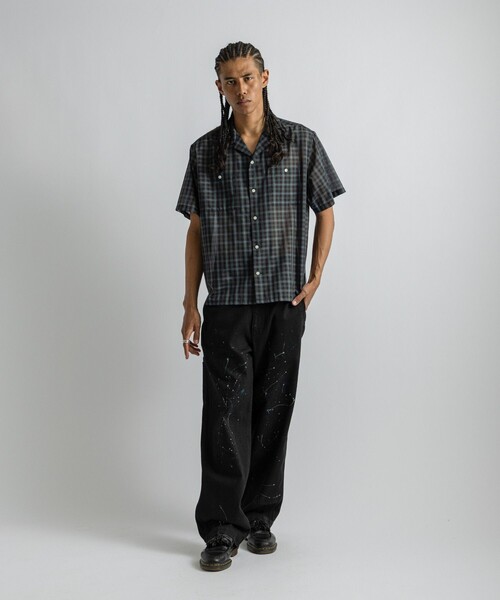 Saturdays NYC(サタデーズ ニューヨークシティ )の「Hester Tartan Check SS Shirt(シャツ/ブラウス・メンズ・ネイビー/ベージュ・S/M/L)」の18枚目の写真