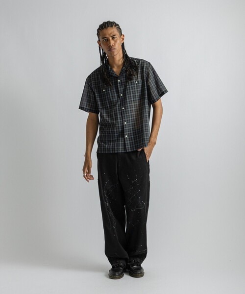 Saturdays NYC(サタデーズ ニューヨークシティ )の「Hester Tartan Check SS Shirt(シャツ/ブラウス・メンズ・ネイビー/ベージュ・S/M/L)」の19枚目の写真
