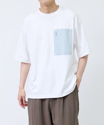 布帛切替ポケットTシャツ