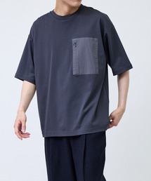 布帛切替ポケットTシャツ