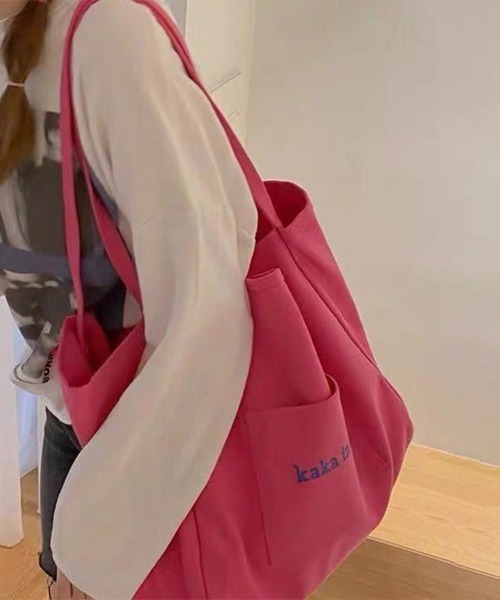 ONEP STAR(ワンピスター)の「ロゴ入りキャンバストートバッグ(ショルダーバッグ・レディース・グリーン/オレンジ/ローズ/オフホワイト・FREE)」の22枚目の写真