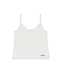 SATIN CAMI SLEEVELESS TOP_IVORY