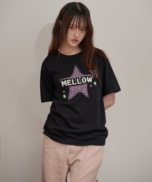 WaiKei(ワイケイ)の「【UNISEX】Wai Kei/メロウスターチェックTシャツ(Tシャツ/カットソー・レディース・ブラック・MEDIUM/SMALL)」の4枚目の写真