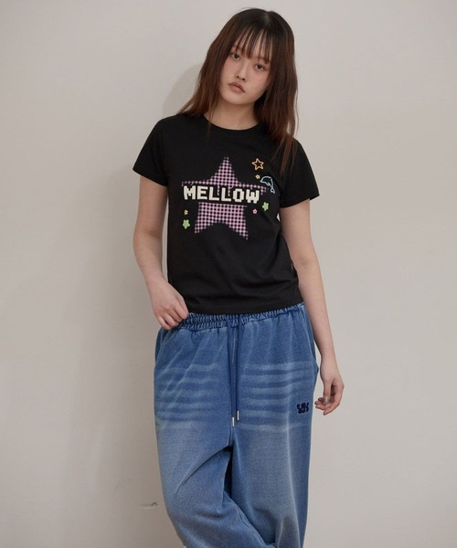 WaiKei(ワイケイ)の「【UNISEX】Wai Kei/メロウスターチェックTシャツ(Tシャツ/カットソー・レディース・ブラック・MEDIUM/SMALL)」の7枚目の写真