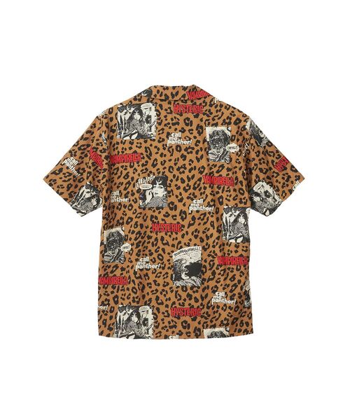 HYSTERIC GLAMOUR(ヒステリックグラマー)の「VAMPIRELLA/CALL ME PANTHER柄 オープンカラーシャツ(シャツ/ブラウス・メンズ・ブルー系その他/ベージュ系その他/チャコールグレー・MEDIUM/LARGE/X-LARGE/SMALL)」の4枚目の写真