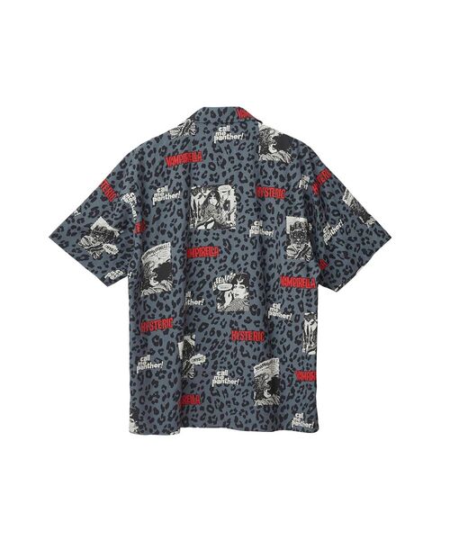 HYSTERIC GLAMOUR(ヒステリックグラマー)の「VAMPIRELLA/CALL ME PANTHER柄 オープンカラーシャツ(シャツ/ブラウス・メンズ・ブルー系その他/ベージュ系その他/チャコールグレー・MEDIUM/LARGE/X-LARGE/SMALL)」の8枚目の写真