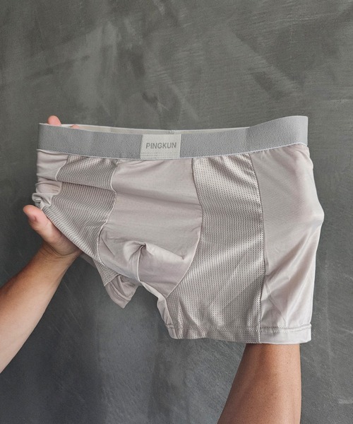 WESTBOY(ウエストボーイ)の「Y2K ユニセックス カラー切り替え ボクサーパンツ WO26W3UW20(ボクサーパンツ・メンズ・ブラウン/ブルー/グレー/ホワイト・XL/L)」の3枚目の写真