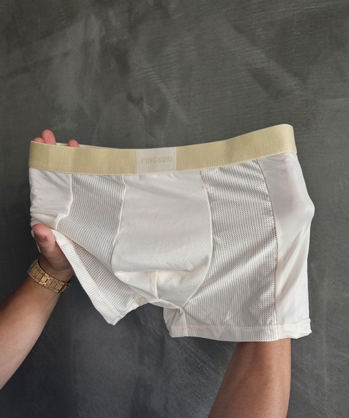 WESTBOY(ウエストボーイ)の「Y2K ユニセックス カラー切り替え ボクサーパンツ WO26W3UW20(ボクサーパンツ・メンズ・ブラウン/ブルー/グレー/ホワイト・XL/L)」の2枚目の写真