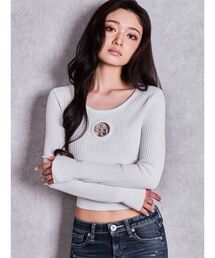 GYDA | GG bijou MOLD long sleeveニットトップス(ニット/セーター)