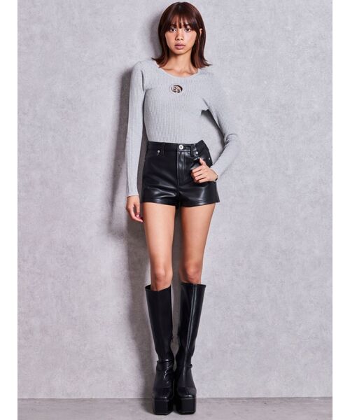 GYDA(ジェイダ)の「GG bijou MOLD long sleeveニットトップス(ニット/セーター・レディース・ブラック/グレー/オフホワイト/ピンク・FREE)」の22枚目の写真