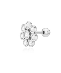 Demure Flower Stud Piercing Earring