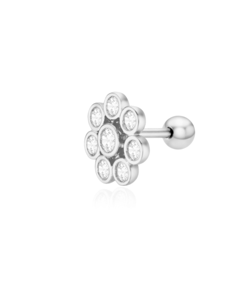 DENU(デヌ)の「Demure Flower Stud Piercing Earring(ピアス(両耳用)・レディース・ゴールド/シルバー・FREE)」の7枚目の写真